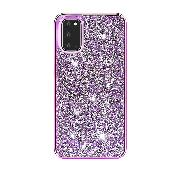 Hybrid Premium Diamond Bling Shockproof Phone Case for Samsung Galaxy S20 Plus - Purple
