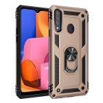 Armor Hybrid Military Case with Ring Kickstand for Samsung Galaxy A20S - Golden