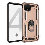 Armor Hybrid Military Case with Ring Kickstand for Google Pixel 4 XL - Golden