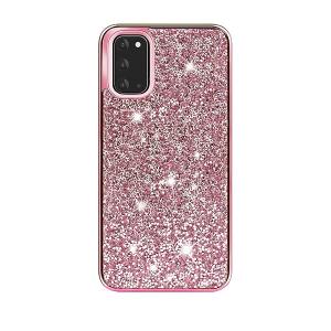 Hybrid Premium Diamond Bling Shockproof Phone Case for Samsung Galaxy S20 Plus - Pink