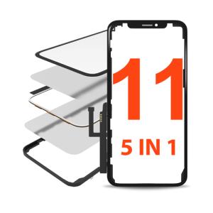 5IN1 (Front Glass + OCA + Frame + Touch + OCA Preinstalled) Compatible for iPhone 11