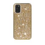 Hybrid Premium Diamond Bling Shockproof Phone Case for Samsung Galaxy S20 - Golden