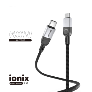 60W USB-C to USB-C (DRAVON ionix) (2M) - Black