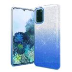 Two Tone Glitter Case for Samsung Galaxy S20 - Blue