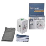 All In One Universal International Plug Adapter with Dual USB Output & 2400mA USB-C