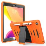 Shockproof Heavy Duty Rugged Defender Case for Apple iPad 7/8/9 10.2 - Orange