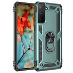 Armor Hybrid Military Case with Ring Kickstand For Samsung Galaxy S22 - Green