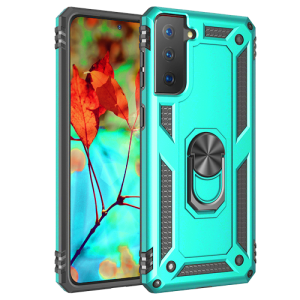 Armor Hybrid Military Case with Ring Kickstand For Samsung Galaxy A15 - Mint
