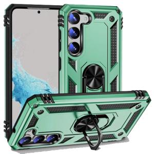Armor Hybrid Military Case with Ring Kickstand For Samsung Galaxy S24 / S25 - Teal