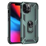Armor Hybrid Military Case with Ring Kickstand for Apple iPhone 13 Pro Max - Dark Green
