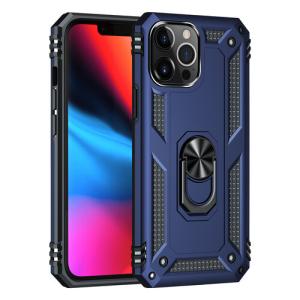 Armor Hybrid Military Case with Ring Kickstand for Apple iPhone 13 Pro - Navy Blue
