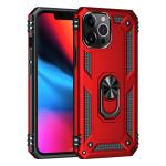 Armor Hybrid Military Case with Ring Kickstand for Apple iPhone 14 Pro - Red