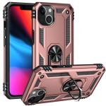 Armor Hybrid Military Case with Ring Kickstand for Apple iPhone 15 - Rose Golden