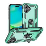 Armor Hybrid Military Case with Ring Kickstand for Apple iPhone 16 Plus – Teal