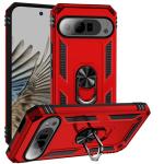 Armor Hybrid Military Case with Ring Kickstand for Google Pixel 10 Pro XL - Red