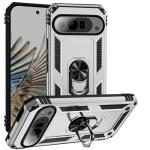 Armor Hybrid Military Case with Ring Kickstand for Google Pixel 10 / 10 Pro - Silver