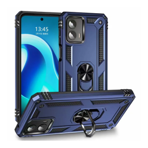 Armor Hybrid Military Case with Ring Kickstand for Moto G Stylus 5G (2024) - Navy Blue