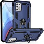 Armor Hybrid Military Case with Ring Kickstand for Moto G Stylus (2021) - Navy Blue