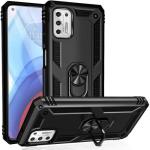 Armor Hybrid Military Case with Ring Kickstand for Moto G Stylus (2021) - Black