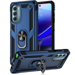 Armor Hybrid Military Case with Ring Kickstand for Moto G Stylus (2022) - Navy Blue