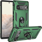 Armor Hybrid Military Case with Ring Kickstand for Pixel Google 7 - Green