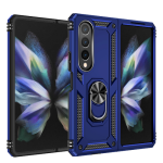 Armor Hybrid Military Case with Ring Kickstand for Samsung Galaxy Z Fold 4 - Navy Blue