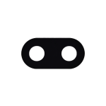 Back Camera Lens (Glass Only) Compatible for Google Pixel 6a - Black