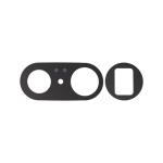Back Camera Lens (Glass Only) Compatible for Google Pixel 7 Pro (2 Pieces Set) - Black