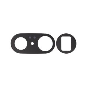 Back Camera Lens (Glass Only) Compatible for Google Pixel 7 Pro (2 Pieces Set) - Black