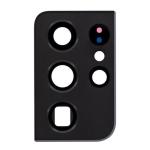 Back Camera Lens With Bezel Ring Compatible for Samsung Galaxy S21 Ultra 5G - Phantom Black