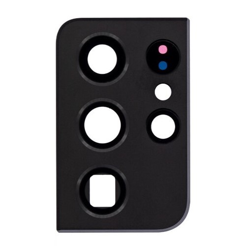 Back Camera Lens With Bezel Ring Compatible for Samsung Galaxy S21 Ultra 5G - Phantom Black