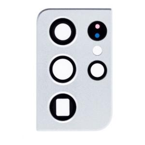 Back Camera Lens With Bezel Ring Compatible for Samsung Galaxy S21 Ultra 5G - Phantom Silver