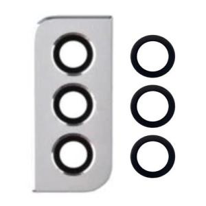 Back Camera Lens With Bezel Ring Compatible for Samsung Galaxy S21 - Phantom White