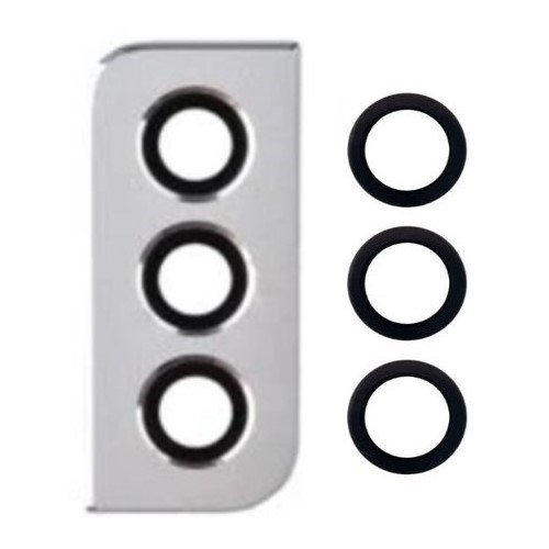 Back Camera Lens With Bezel Ring Compatible for Samsung Galaxy S21 - Phantom White