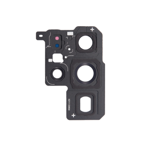 Back Camera Lens With Bezel Ring Compatible for Samsung Galaxy S22 Ultra 5G - Phantom Black