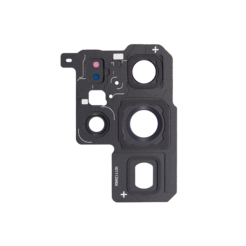 Back Camera Lens With Bezel Ring Compatible for Samsung Galaxy S22 Ultra 5G - Phantom Black