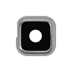 Back Camera Lens With Bezel Ring Compatible for Samsung Galaxy S5 - Silver
