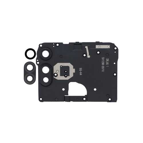 Back Camera Lens With Bracket Compatible for Moto E (XT2052 / 2020) - Black