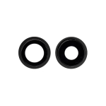 Back Camera Lens With Bracket Compatible for iPhone 12 / 12 Mini - Black (2 Pieces Set)
