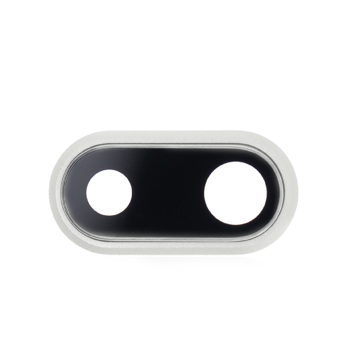 Back Camera Lens With Bracket Compatible for iPhone 8 Plus - Silver