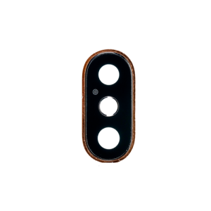 Back Camera Lens With Bracket Compatible for iPhone XS / XS Max - Rose Golden