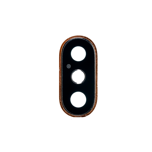 Back Camera Lens With Bracket Compatible for iPhone XS / XS Max - Rose Golden