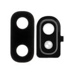Back Camera Lens With Cover Bezel Ring Compatible for Samsung Galaxy A10E - Black