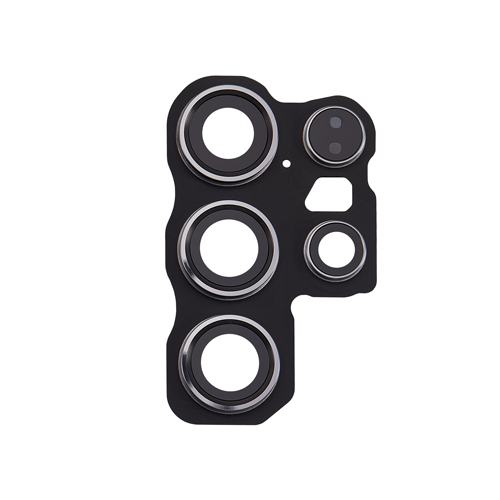 Back Camera Lens with Bezel Ring Compatible for Samsung Galaxy S24 Ultra 5G - Titanium Black