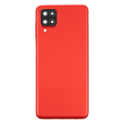 Back Cover With Camera Lens Compatible for Samsung Galaxy A12 (A125 / 2020) - Red