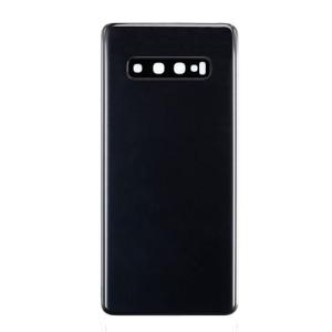 Back Cover With Camera Lens Compatible for Samsung Galaxy S10 Plus - Black