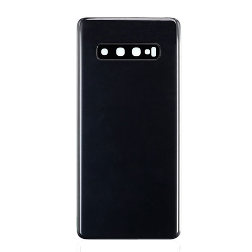 Back Cover With Camera Lens Compatible for Samsung Galaxy S10 Plus - Black