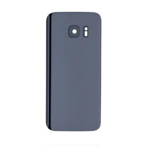 Back Cover With Camera Lens Compatible for Samsung Galaxy S7 - Black