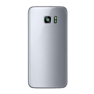 Back Cover With Camera Lens Compatible for Samsung Galaxy S7 - Silver