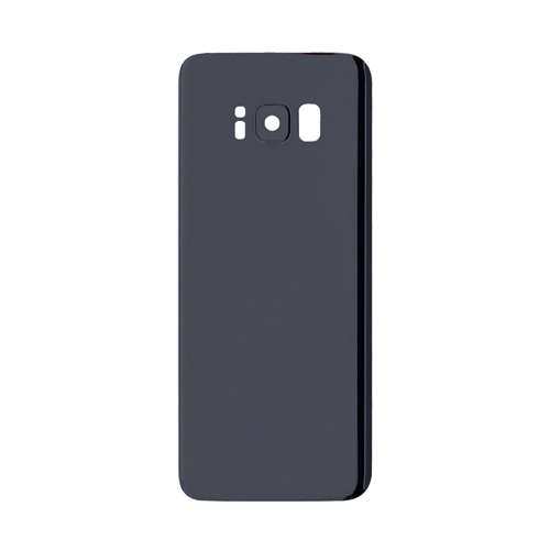 Back Cover With Camera Lens Compatible for Samsung Galaxy S8 - Black